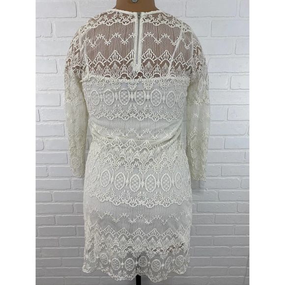 MNG Casual cream white lace dress - Picture 7 of 9